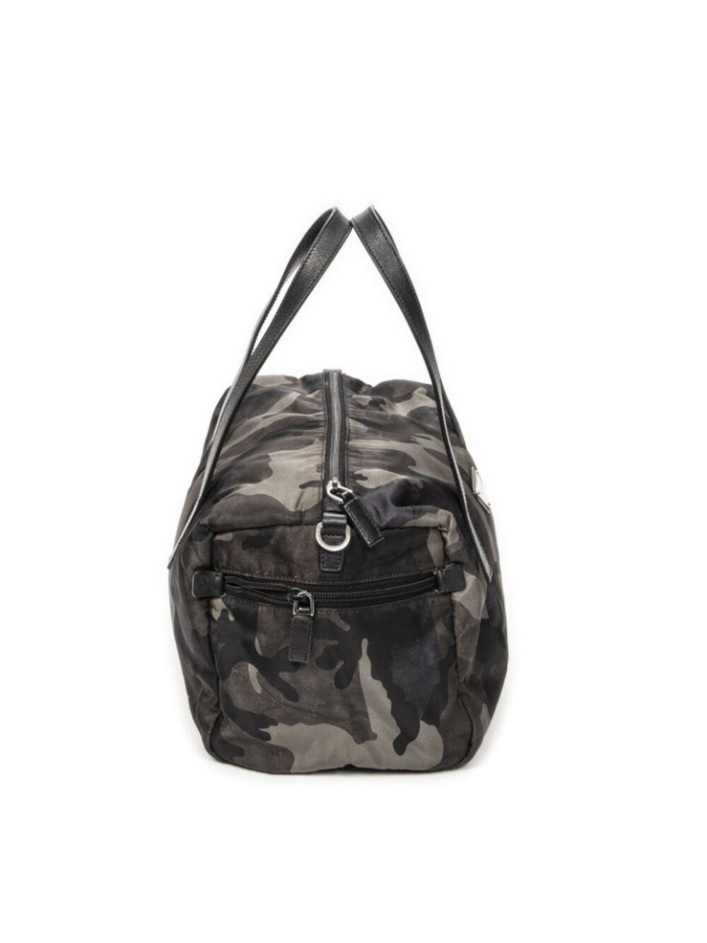 Prada Convertible Camouflage Boston Bag Green Black Nylon - Picture 4 of 10